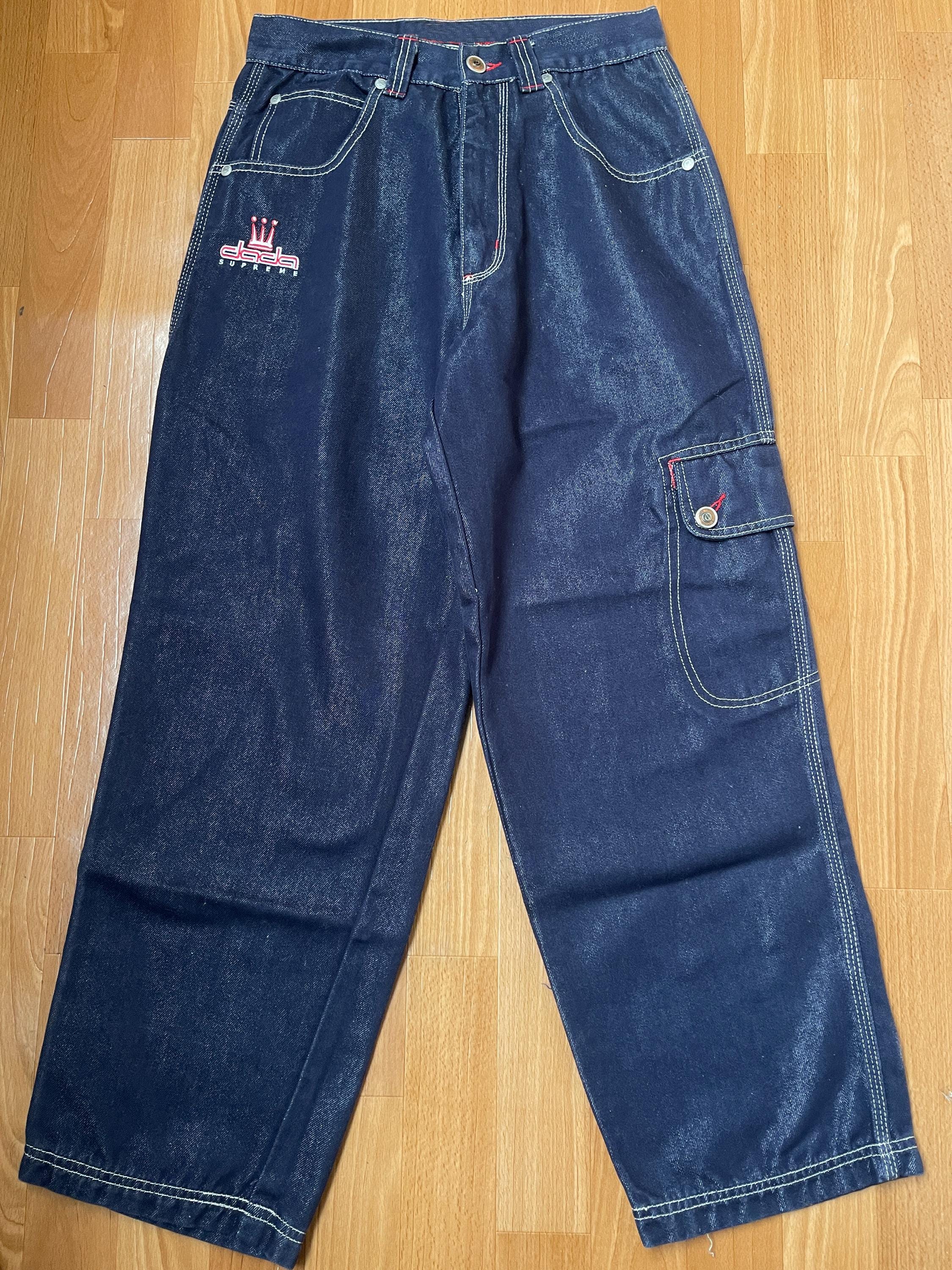 Damani Dada Jeans, Vintage Baggy Jeans, 90s Hip Hop Clothing 