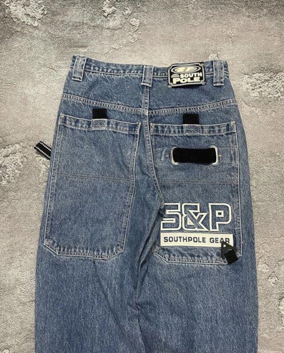 Southpole Jeans, Blue Vintage Baggy Jeans, 90s Hip Hop, 1990s Hip