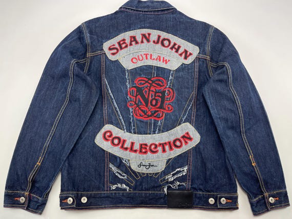 Sean John Jeans Jacket, Blue, Vintage Denim Jacket, 90s Hip Hop