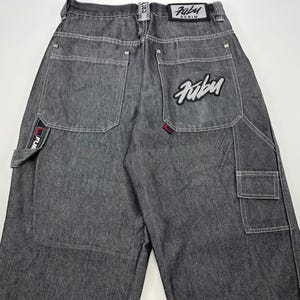 Phat Farm Jeans Shorts, Black, Vintage Baggy Jeans, 90s Hip Hop