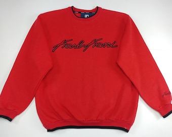 Vintage 90s Karl Kani Jeans Sweatshirt: Embroidered Streetwear