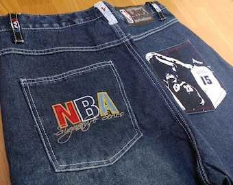 NBA jeans, vintage denim UNK basketball pants, Cleveland Cavaliers, Denver  Nuggets, 90s hip hop clothing, 1990s hip-hop old school size W 32