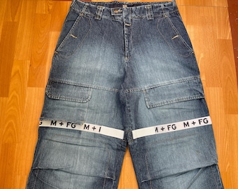 2000s Marithe Francois Girbaud, Y2k Cargo Jeans, Cropped Cargo