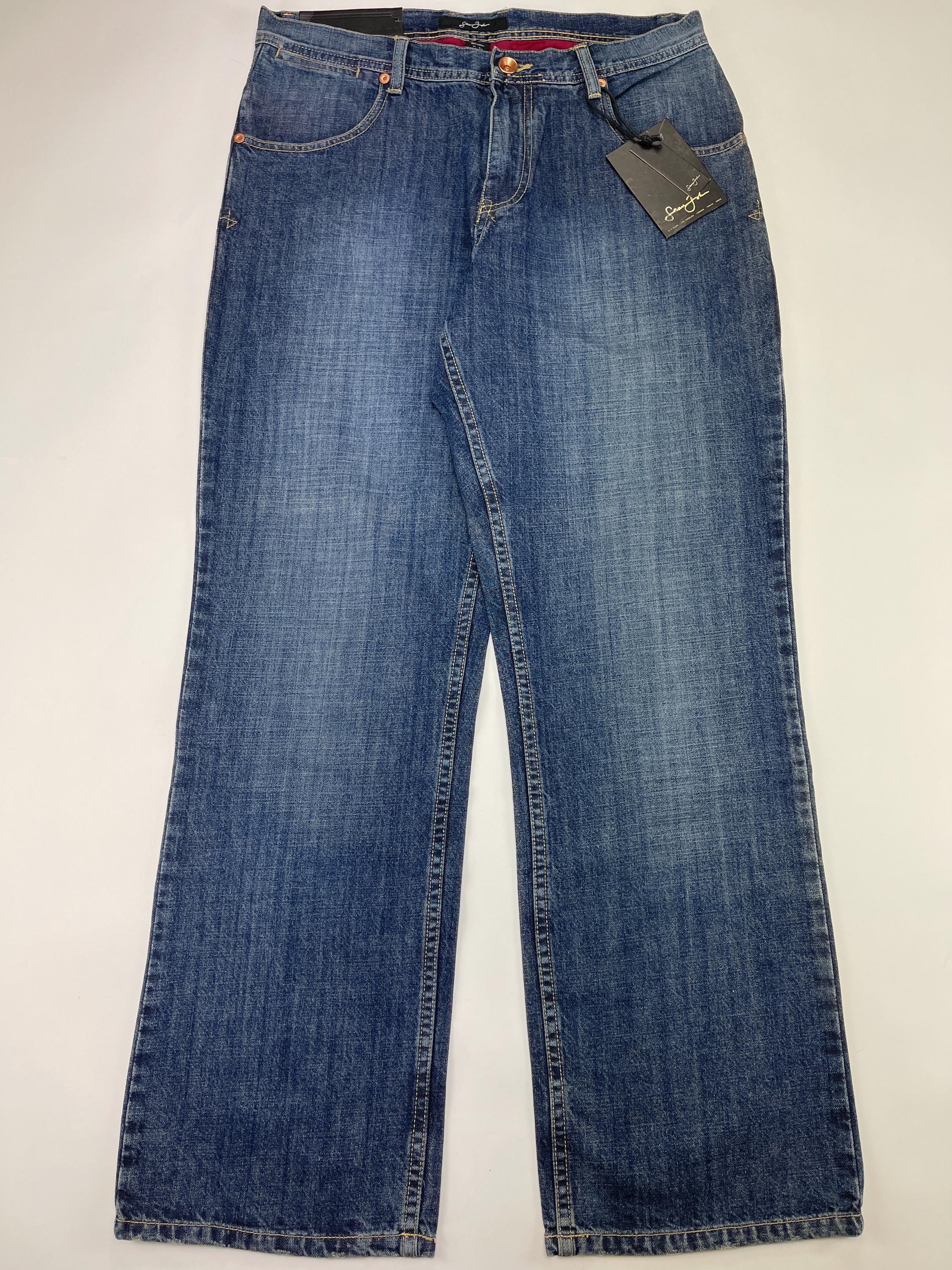 Sean John Jeans, Blue, Vintage Baggy Pants, 90s Hip Hop Clothing