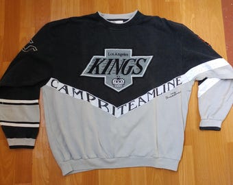 NHL Los Angeles Kings Sweatshirt, offiziell lizenziertes LA Kings Raiders-Shirt, Campri Teamline, Vintage NWA 90er Jahre Hip Hop Kleidung Größe L Large