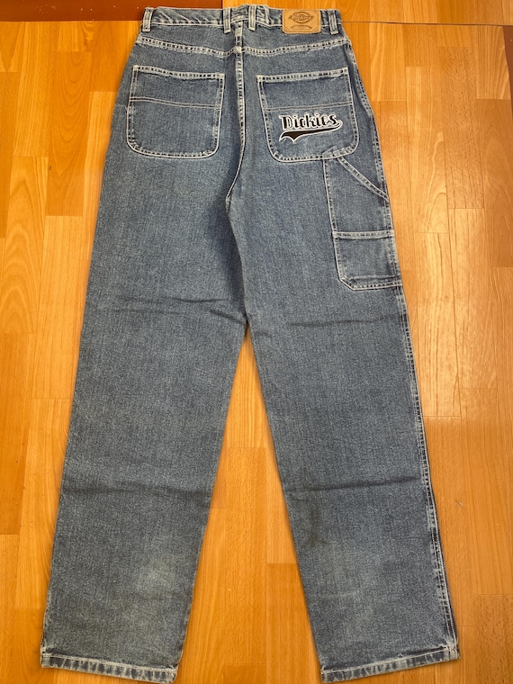 Dickies Jeans, Vintage Baggy Jeans, Big Daddy Hip-hop Blue Jeans