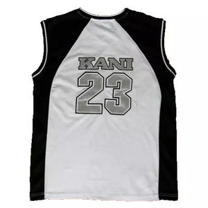 Karl Kani jersey, vintage t-shirt 90s hip hop clothing, 1990s basketball tank, sleeveless, Kani, rap, hip-hop, skater Y2K, mens size L Large