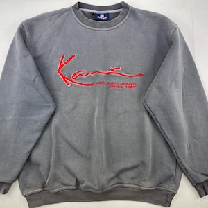 KARL KANI sweatshirt, gray, vintage Kani Endurance hoodie, 90s hip hop clothing, 1990s hip-hop shirt, rap shirt old school mens size L Large