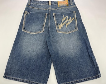 Sir Benni Miles Jeans Shorts, Vintage Blue Baggy Denim Shorts 90s