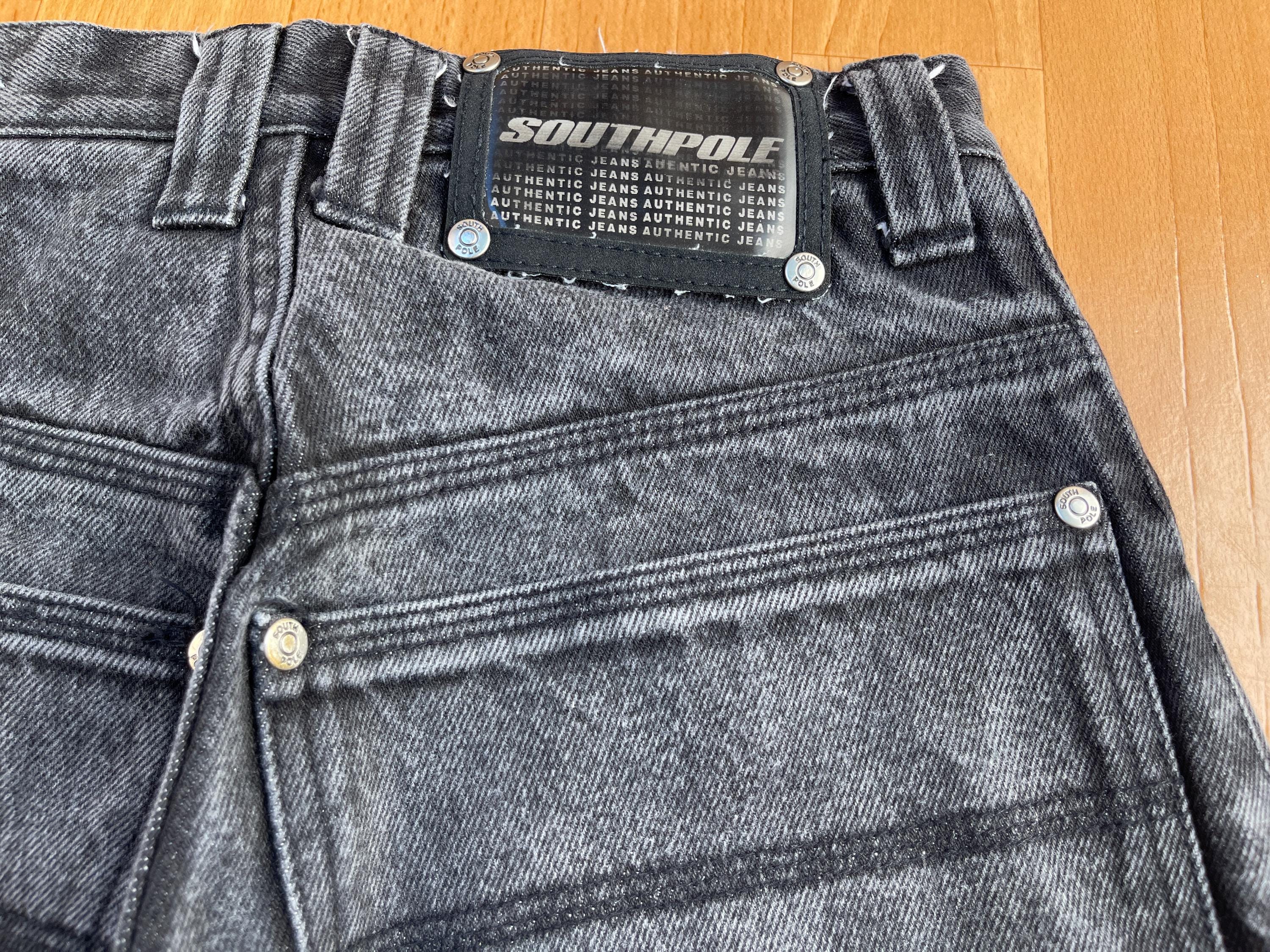 Southpole Jeans, Black Vintage Baggy Jeans, 90s Hip Hop 1990s Hip