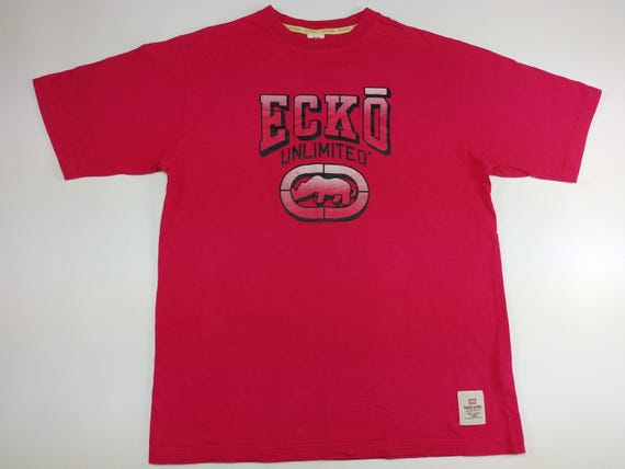 ECKO UNLTD T-shirt, Red, Vintage Shirt, 90s Hip Hop Clothing
