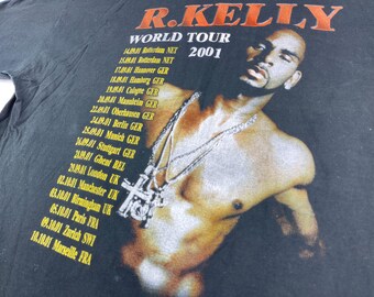 R Kelly T-shirt, the Tp-2.com Tour 2001, Vintage, 2 SIDED Shirt