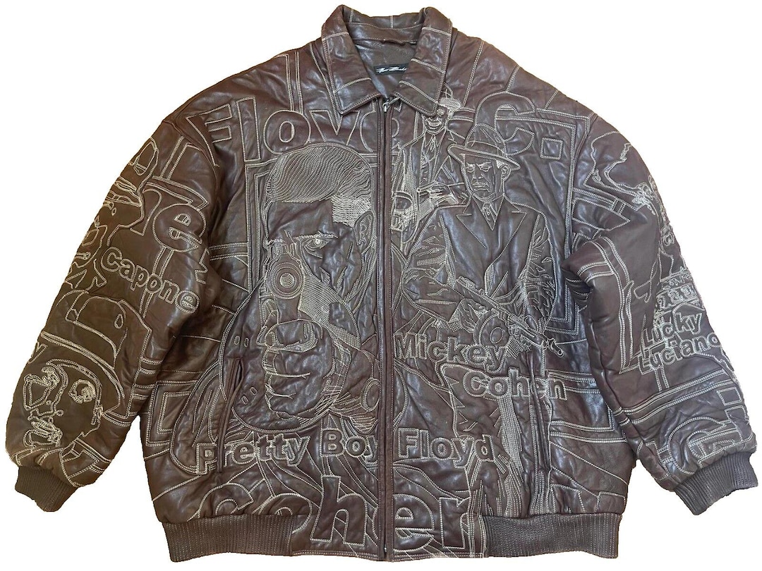 Pelle Pelle Leather Jacket, Mafia Gangster Vintage, Marc Buchanan