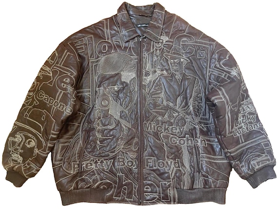 Pelle Pelle Leather Jacket, Mafia Gangster Vintage, Marc Buchanan