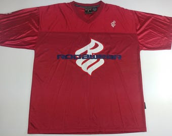 roca wear ロカウェア オープンシャツ 初期 半袖シャツ boxing ボクシング jay KOREA製 ポリエステル レッド サイズXL 美品 中古 4b005408 ROCAWEAR（ロカウェア） メンズ 半袖 シャツ ネイビー ボタンシャツ