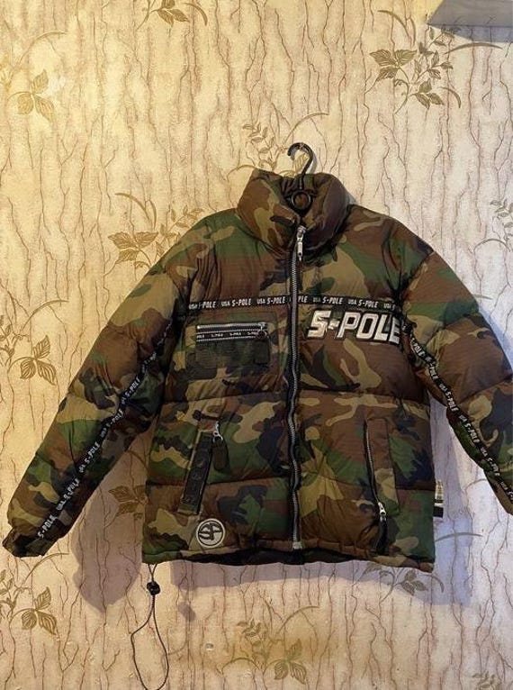 SOUTHPOLE Jacket, Camo, Khaki, Camouflage, Vintage South Pole