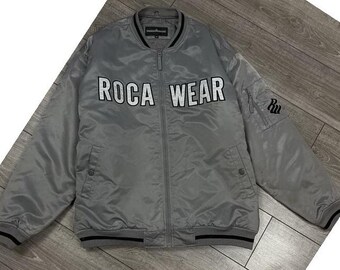 Rocawear Jacket, Shiny Gray, Silver, Jay-z, Vintage Roca Wear