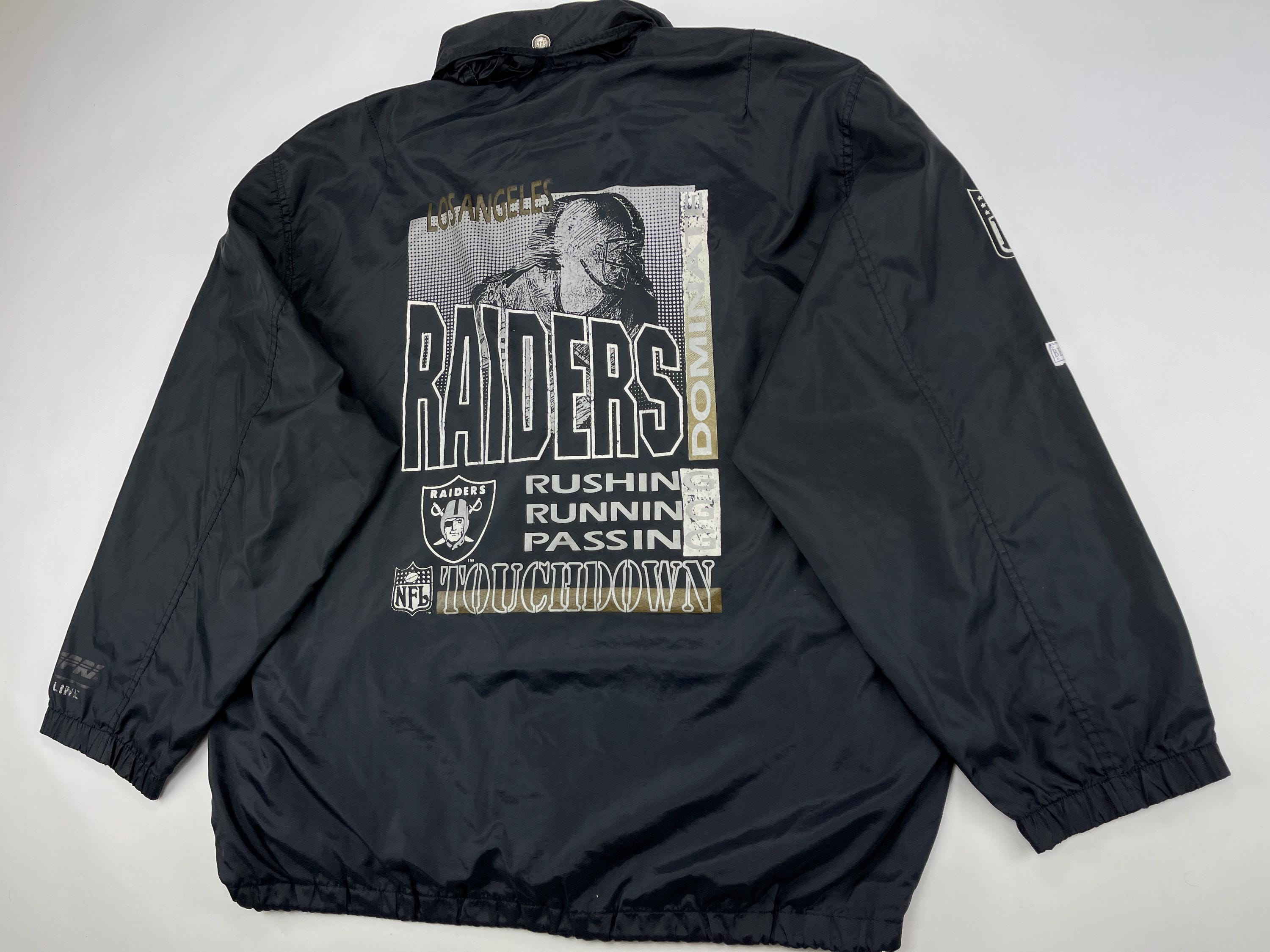 激レア Campri Raiders NFL ジャケット Los Angeles Raiders Jacket, 1991 Campri Teamline Windbreaker