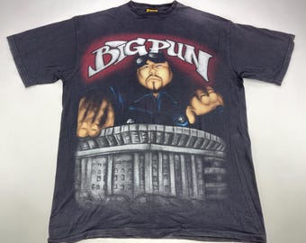 Big Pun t-shirt, black, vintage, 90s hip hop clothing, 1990s hip-hop t-shirt, old school, rap, streetwear mens size XXL 2XL 2005 Made in USA