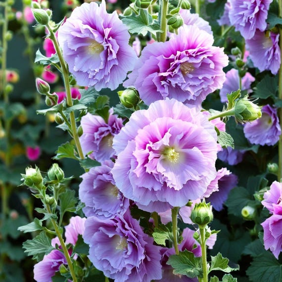 Bacopa Hollyhock Seeds - 25 Perennial Flower Seeds For Garden Sutera Cordata Blue Blooming Plants Us Seller