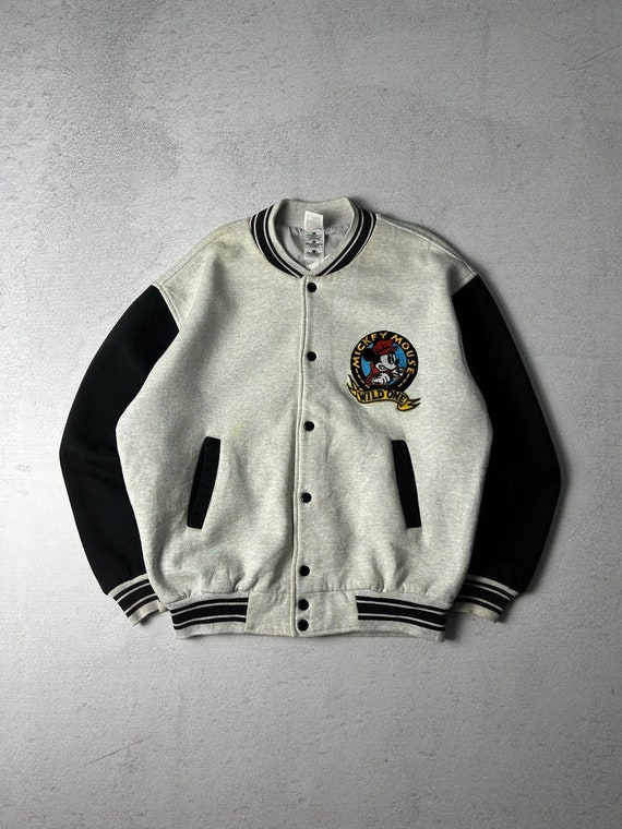 Vintage Disney Mickey Mouse Wild One Varsity Jacket Vintage Jackets Disney Lover Jackets For Men s Large