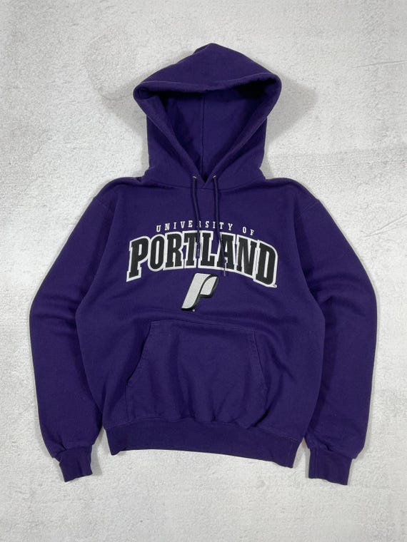 Purple champion hoodie mens discount