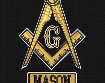 Freemasons Square and Compasses Embroidery Design, G Masons Embroidery, Vintage Great Masons Machine Embroidery File 5 Size Instant Download