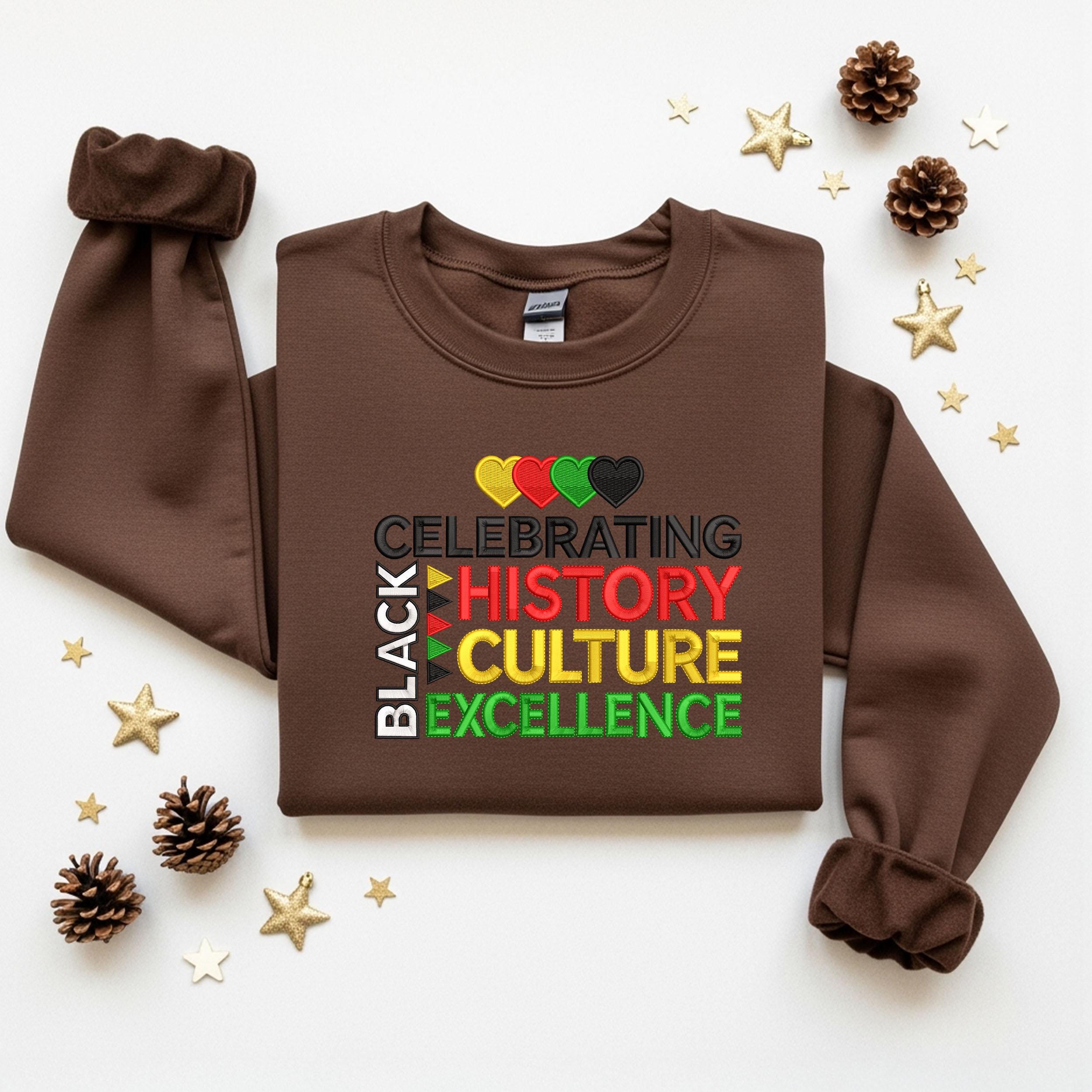 Celebrating Black History Embroidery, Black Culture Excellence, Black ...