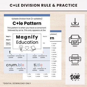 Syllable Types and C+le Division Rule