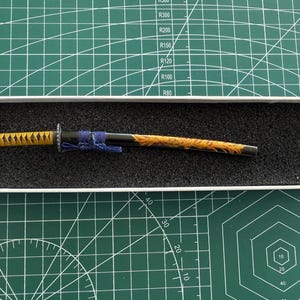 1/6 scale 1:6 miniature mini wakizashi/katana Japanese sword letter opener with phoenix maki-e saya