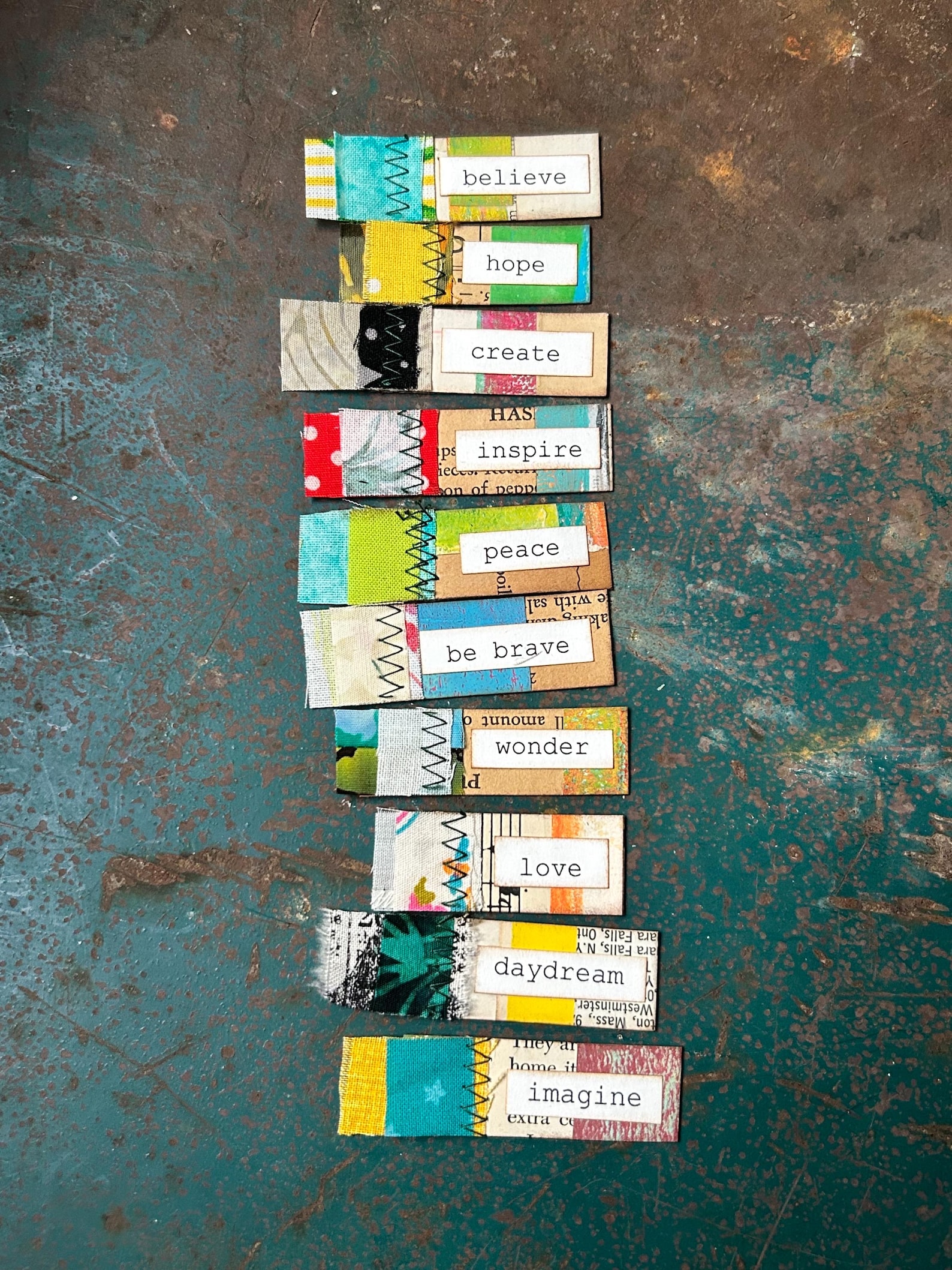 Tiny Altered Tags for Art or Junk Journaling Embellishments - Etsy
