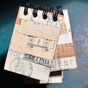 Mini Journal Bitty Bricolage Art Junk Journal - Vintage Neutrals
