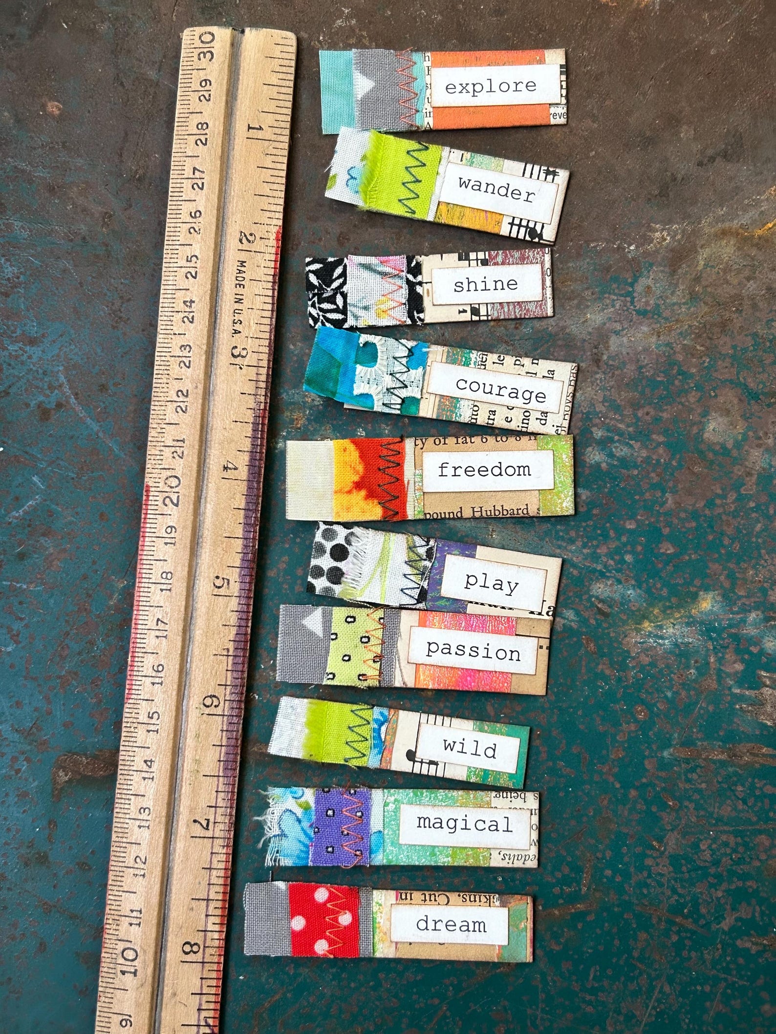 Tiny Altered Tags for Art or Junk Journaling Embellishments - Etsy