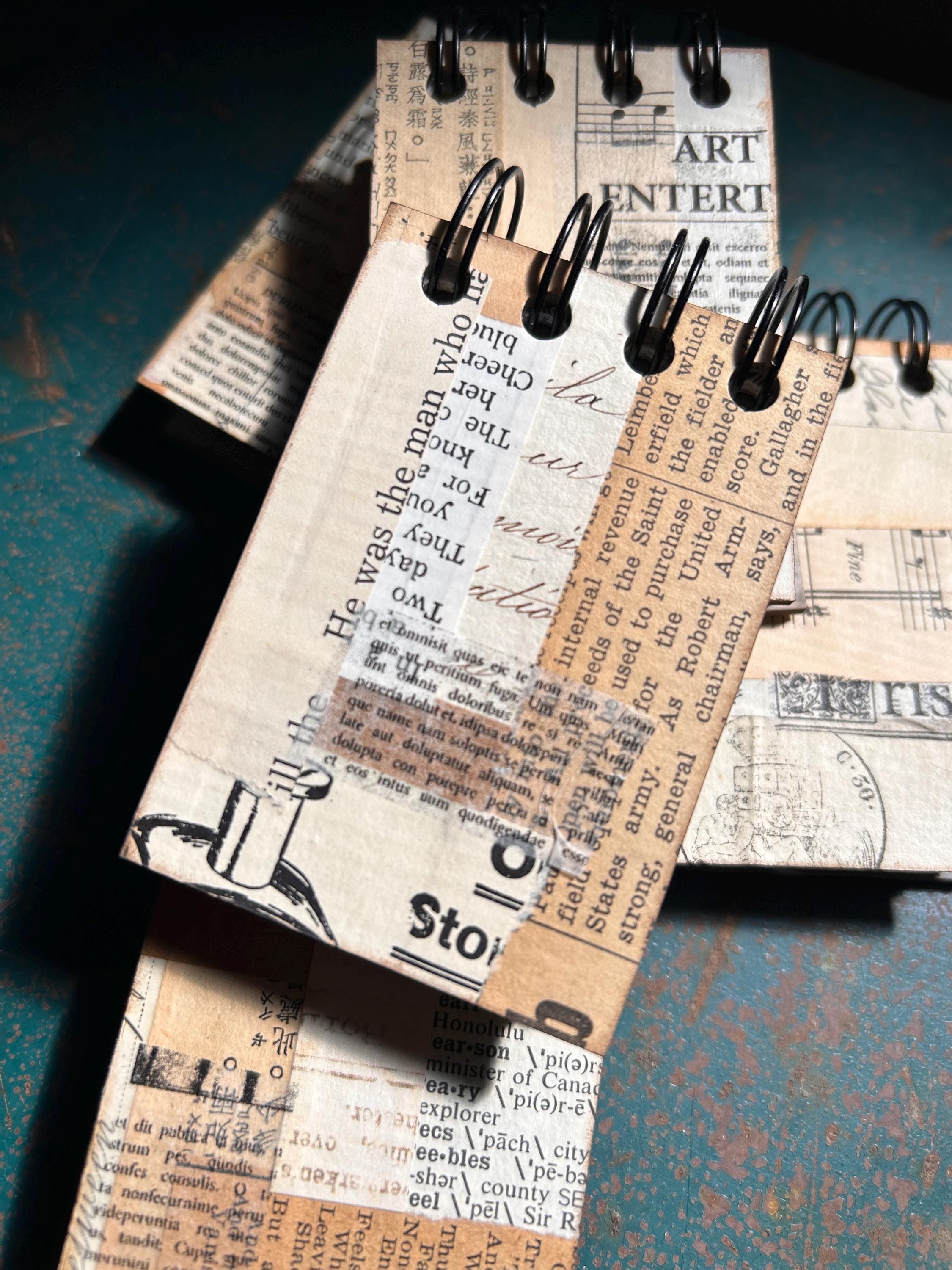 Mini Journal Bitty Bricolage Art Junk Journal - Vintage Neutrals - Etsy