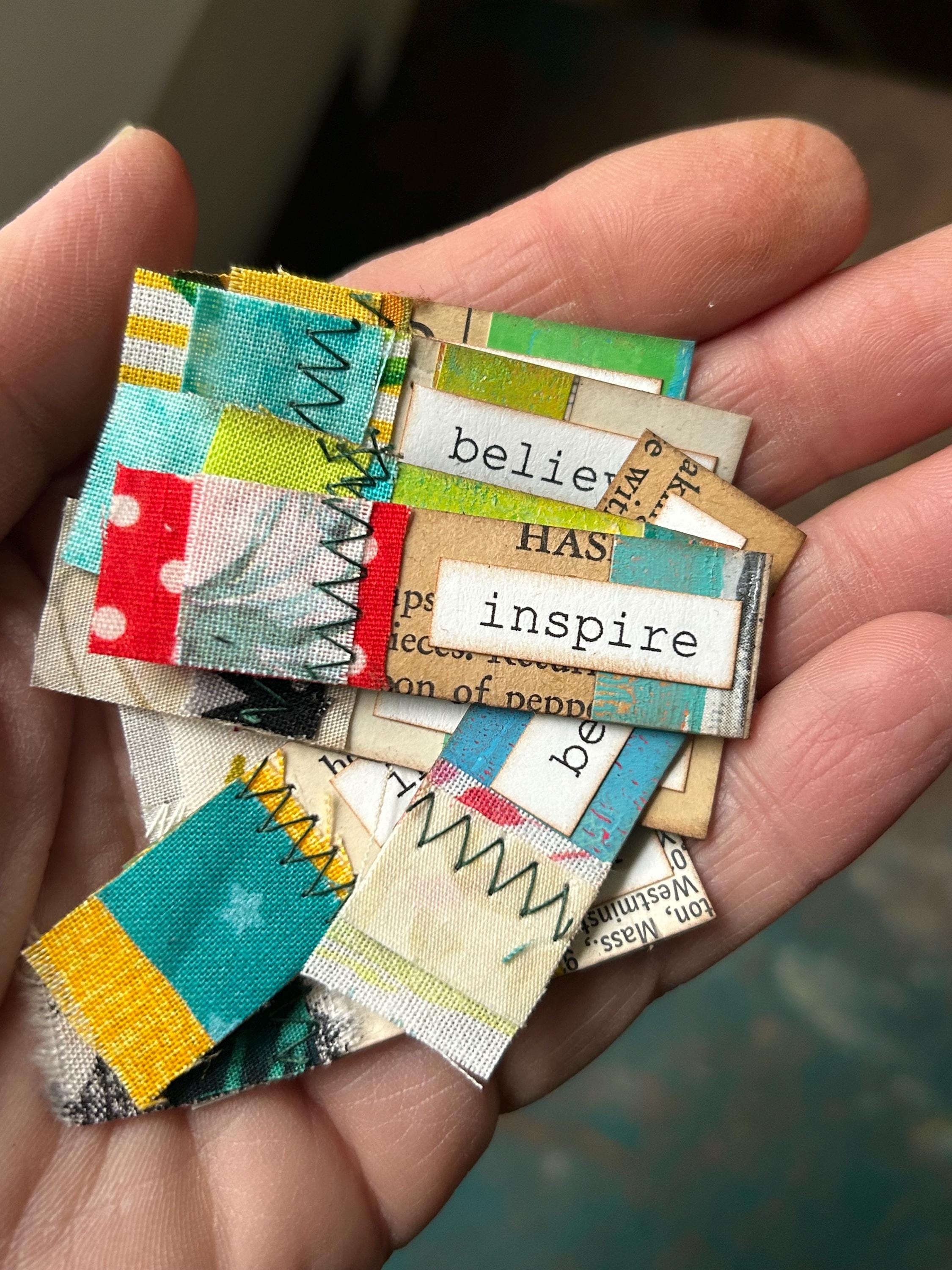 Tiny Altered Tags for Art or Junk Journaling Embellishments - Etsy