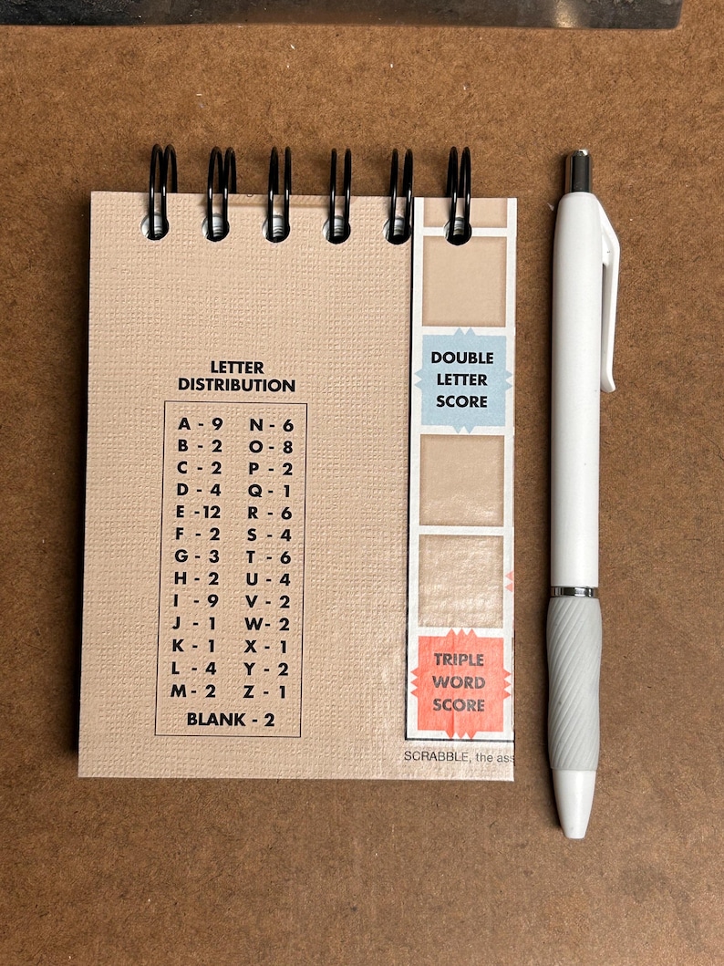 Scrabble Problem Choice Small Scrabble Game Board Notebook Journal 100 Pages - Etsy