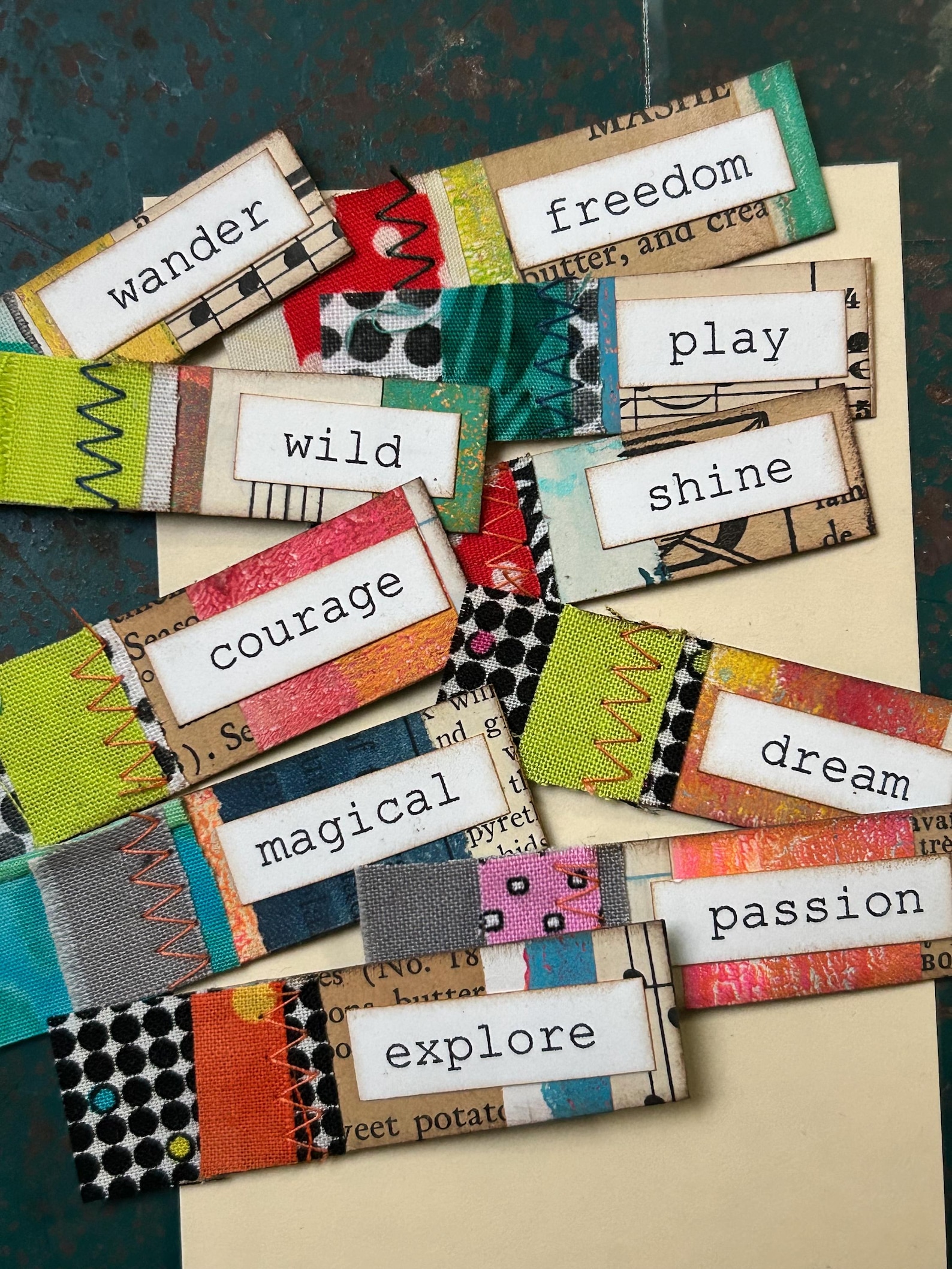 Tiny Altered Tags for Art or Junk Journaling Embellishments - Etsy