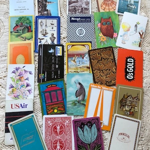 25 vieilles cartes de jeu assorties pour une utilisation dans Junk Journal et ATC