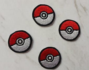 Geborduurde Pokeball-patch/badge
