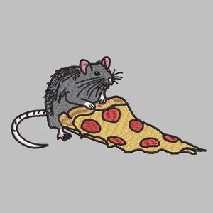 Pizza Rat DIGITAL Embroidery Download