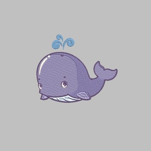 Cartoon Whale DIGITAL Embroidery Download
