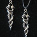 Silver Pewter Two Intertwined Couple Love Unity Necklaces