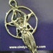 American Pewter Pentacle Pentagram Goddess Pendant Necklace