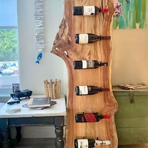 Live Edge Wine Racks Custom Sizes Made to Order