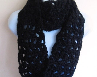 Black Licorice Infinity Scarf