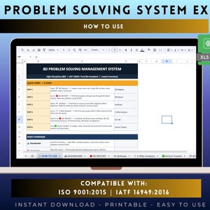 8D Problem Solving System Excel | Root Cause Analysis IATF 16949 zdjęcie 6