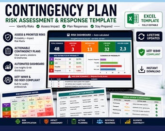 Contingency Plan Bundle | IATF 16949 Risk Matrix