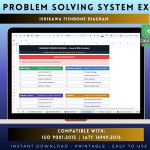8D Problem Solving System Excel | Root Cause Analysis IATF 16949 zdjęcie 10