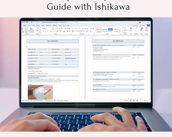 Szablon raportu 8D z diagramem Ishikawy (do pobrania w wersji cyfrowej)