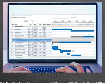 Gantt Chart Timeline Template Excel | Project Management
